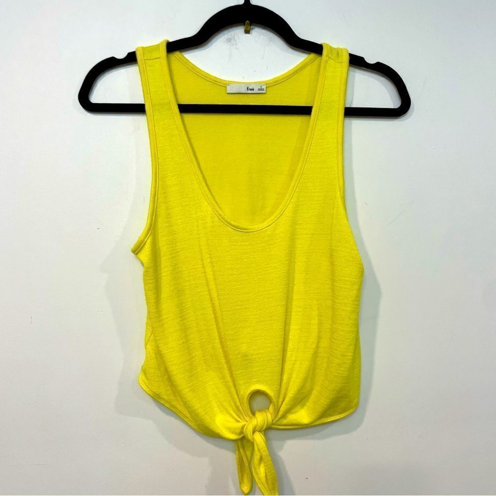 Wilfred Free Yellow Summer Top Front Tie